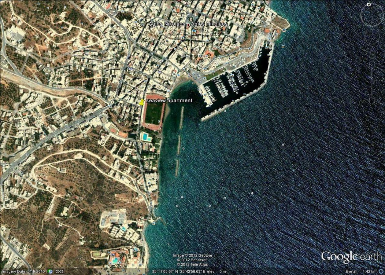 Stunning Seaview Town Apartment Agios Nikolaos  Exterior photo